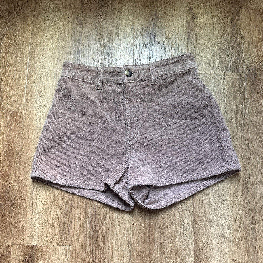 Billabong Women's Tan Cotton Corduroy High Rise Shorts Size 27